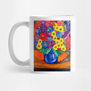 Bright and colorful abstract flowers Mug